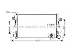 AVA QUALITY COOLING VW2279 radiatorius, variklio aušinimas 
 Aušinimo sistema -> Radiatorius/alyvos aušintuvas -> Radiatorius/dalys
2E0121253B