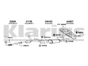 KLARIUS 940593U išmetimo sistema
