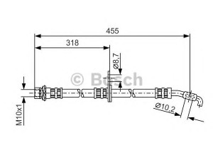 BOSCH 1 987 476 255 stabdžių žarnelė 
 Stabdžių sistema -> Stabdžių žarnelės
90080 94068, 90947 02659, 90947 02798