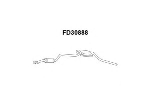 VENEPORTE FD30888 priekinis duslintuvas 
 Išmetimo sistema -> Duslintuvas
5024536, 6519926