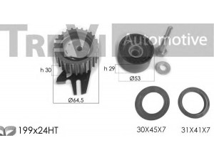 TREVI AUTOMOTIVE KD1331S paskirstymo diržo komplektas 
 Techninės priežiūros dalys -> Papildomas remontas