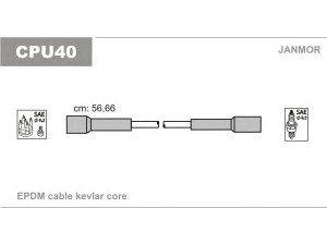 JANMOR CPU40 uždegimo laido komplektas 
 Kibirkšties / kaitinamasis uždegimas -> Uždegimo laidai/jungtys