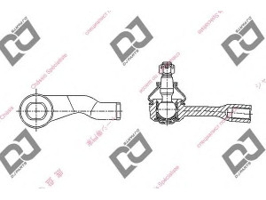 DJ PARTS DE1322 skersinės vairo trauklės galas 
 Vairavimas -> Vairo mechanizmo sujungimai
45046-87281, 45046-B9220, 4504687281
