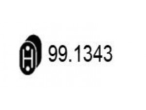ASSO 99.1343 laikiklis, išmetimo sistema 
 Išmetimo sistema -> Surinkimo dalys -> Atskiros surinkimo dalys -> Gnybtas
2064001A10, 2064034T00