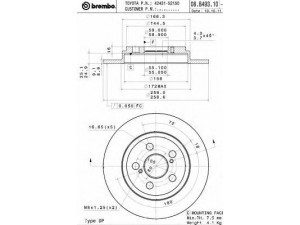 BRECO BS 6044 stabdžių diskas 
 Stabdžių sistema -> Diskinis stabdys -> Stabdžių diskas
4243152150