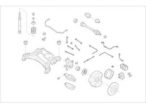DELPHI MERC-00337-R rato pakaba 
 Ašies montavimas/vairavimo mechanizmas/ratai -> Prekių paieška pagal schemą