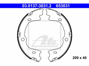 ATE 03.0137-3031.2 stabdžių trinkelių komplektas, stovėjimo stabdis 
 Stabdžių sistema -> Rankinis stabdys
58350-3JA00, 58350-4HA00