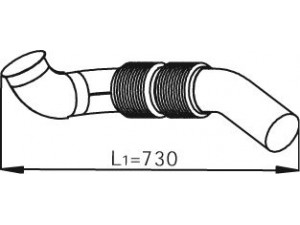 DINEX 56124 išleidimo kolektorius 
 Išmetimo sistema -> Išmetimo vamzdžiai
930.490.3919, 930.490.8319