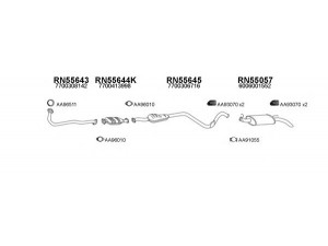VENEPORTE 550115 išmetimo sistema