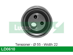 LUCAS ENGINE DRIVE LD0610 įtempiklio skriemulys, paskirstymo diržas
7700273277, 8200102612