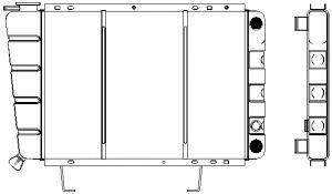 SAKURA  Automotive 1621-0202 radiatorius, variklio aušinimas