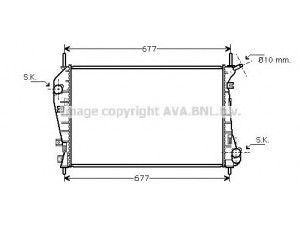 AVA QUALITY COOLING FDA2337 radiatorius, variklio aušinimas 
 Aušinimo sistema -> Radiatorius/alyvos aušintuvas -> Radiatorius/dalys
1216262, 1320515