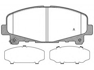 OPEN PARTS BPA1390.02 stabdžių trinkelių rinkinys, diskinis stabdys 
 Techninės priežiūros dalys -> Papildomas remontas
45022TL0G50, 45022TL0G51