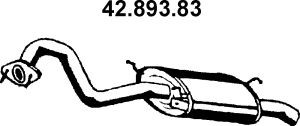 EBERSPÄCHER 42.893.83 galinis duslintuvas 
 Išmetimo sistema -> Duslintuvas
28700-34040, 28700-34140