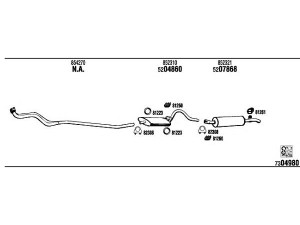 WALKER OP50618A išmetimo sistema 
 Išmetimo sistema -> Išmetimo sistema, visa