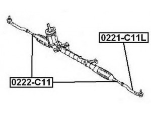 ASVA 0222-C11 vidinė skersinė vairo trauklė 
 Vairavimas -> Vairo mechanizmo sujungimai
48521-3U025