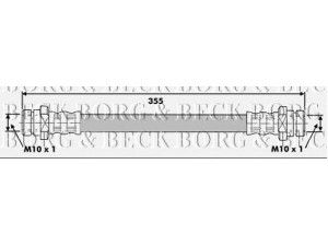 BORG & BECK BBH6333 stabdžių žarnelė 
 Stabdžių sistema -> Stabdžių žarnelės
MB150762, MB699986