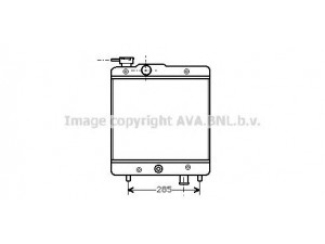 AVA QUALITY COOLING FT2025 radiatorius, variklio aušinimas 
 Aušinimo sistema -> Radiatorius/alyvos aušintuvas -> Radiatorius/dalys
4459735, 7885721