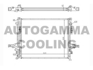 AUTOGAMMA 104384 radiatorius, variklio aušinimas 
 Aušinimo sistema -> Radiatorius/alyvos aušintuvas -> Radiatorius/dalys
36000464, 36002408, 8602675, 8602864