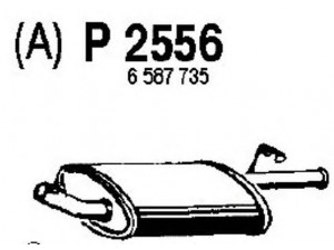 FENNO P2556 galinis duslintuvas 
 Išmetimo sistema -> Duslintuvas
6182256, 6587735