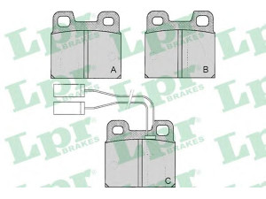 LPR 05P030 stabdžių trinkelių rinkinys, diskinis stabdys 
 Techninės priežiūros dalys -> Papildomas remontas
0060720648, 0060729279, 0060740845