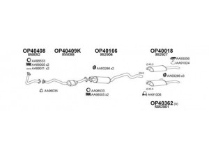 VENEPORTE 400025 išmetimo sistema 
 Išmetimo sistema -> Išmetimo sistema, visa