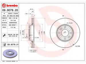 BRECO BV 8952 stabdžių diskas 
 Stabdžių sistema -> Diskinis stabdys -> Stabdžių diskas
4154200101, 402061200R, 402067501R