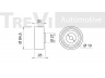 TREVI AUTOMOTIVE TD1012 kreipiantysis skriemulys, paskirstymo diržas 
 Diržinė pavara -> Paskirstymo diržas/komplektas -> Laisvasis/kreipiamasis skriemulys
046130195C, 046130195D, 046130195C