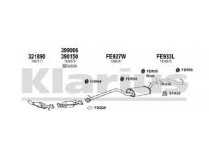 KLARIUS 361817U išmetimo sistema 
 Išmetimo sistema -> Išmetimo sistema, visa