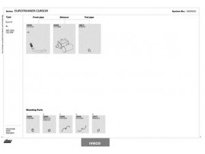 DINEX 128200052 išmetimo sistema 
 Išmetimo sistema -> Išmetimo sistema, visa