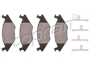TOPRAN 102 842 stabdžių trinkelių rinkinys, diskinis stabdys 
 Techninės priežiūros dalys -> Papildomas remontas
191 698 151, 191 698 151A, 191 698 151E