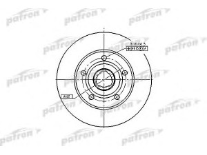 PATRON PBD2771 stabdžių diskas 
 Dviratė transporto priemonės -> Stabdžių sistema -> Stabdžių diskai / priedai
8D0615301B, 8D0615601B, 8DO615301B