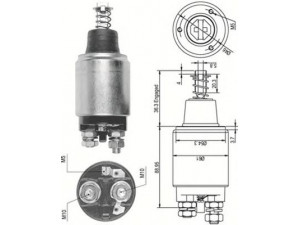 MAGNETI MARELLI 940113050111 solenoidinis jungiklis, starteris