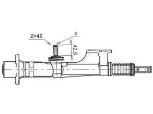 STELLOX 00-35007-SX vairo pavara 
 Vairavimas -> Vairo pavara/siurblys
811419063F, 893419063E