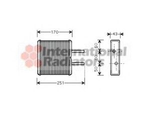 VAN WEZEL 83006046 šilumokaitis, salono šildymas 
 Šildymas / vėdinimas -> Šilumokaitis
KKY01-61-A10, KKY0161A10