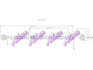 Brovex-Nelson H4432 stabdžių žarnelė 
 Stabdžių sistema -> Stabdžių žarnelės
01464SF1951, 01464SF1952, 46410SF1951