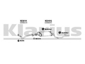 KLARIUS 600399U išmetimo sistema 
 Išmetimo sistema -> Išmetimo sistema, visa