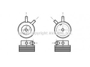 AVA QUALITY COOLING OL3215 alyvos aušintuvas, variklio alyva 
 Aušinimo sistema -> Radiatorius/alyvos aušintuvas -> Alyvos aušintuvas
650776, 97118869