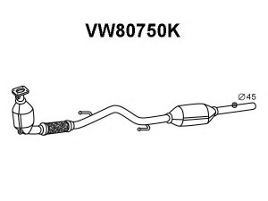 VENEPORTE VW80750K katalizatoriaus keitiklis
6Q0254501PX, 6Q0254502TX