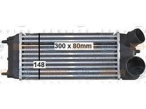 HELLA 8ML 376 900-591 tarpinis suslėgto oro aušintuvas, kompresorius 
 Variklis -> Oro tiekimas -> Įkrovos agregatas (turbo/superįkrova) -> Tarpinis suslėgto oro aušintuvas
8V519L440AF