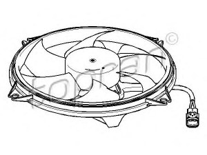 TOPRAN 721 542 ventiliatorius, radiatoriaus 
 Aušinimo sistema -> Oro aušinimas
1253 F0, 1253 F8, 1253 G7, 1253 K2