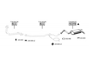 ASMET RE104715 išmetimo sistema 
 Išmetimo sistema -> Išmetimo sistema, visa
