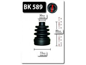 SHAFTEC BK589 gofruotoji membrana, kardaninis velenas 
 Ratų pavara -> Gofruotoji membrana