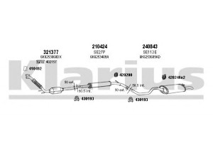 KLARIUS 790282E išmetimo sistema 
 Išmetimo sistema -> Išmetimo sistema, visa