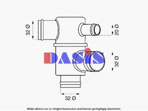 AKS DASIS 750891N termostatas, aušinimo skystis 
 Aušinimo sistema -> Termostatas/tarpiklis -> Thermostat