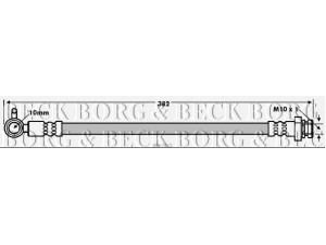 BORG & BECK BBH7815 stabdžių žarnelė 
 Stabdžių sistema -> Stabdžių žarnelės
N067-43-810