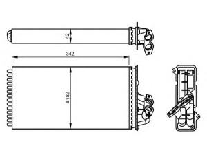 NRF 54297 šilumokaitis, salono šildymas 
 Šildymas / vėdinimas -> Šilumokaitis
0038350001, A0038350001