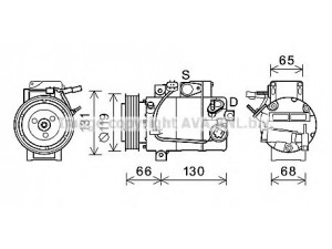AVA QUALITY COOLING HYK340 kompresorius, oro kondicionierius 
 Oro kondicionavimas -> Kompresorius/dalys
977012W000, 977012W050