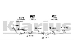 KLARIUS 780062E išmetimo sistema 
 Išmetimo sistema -> Išmetimo sistema, visa