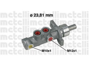 METELLI 05-0409 pagrindinis cilindras, stabdžiai 
 Stabdžių sistema -> Pagrindinis stabdžių cilindras
4601.K5